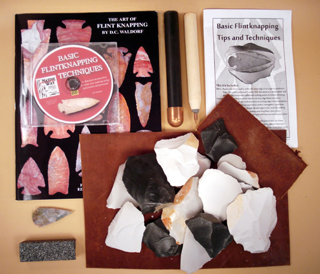 Mini Flint Knapping Kit - Flintknapping tools, flint knapping, arrowheads